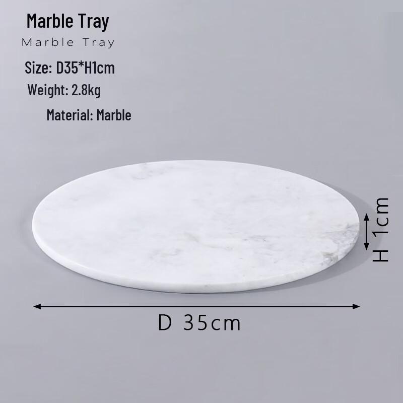 Minimalist Acrylic Round Decorative Tray