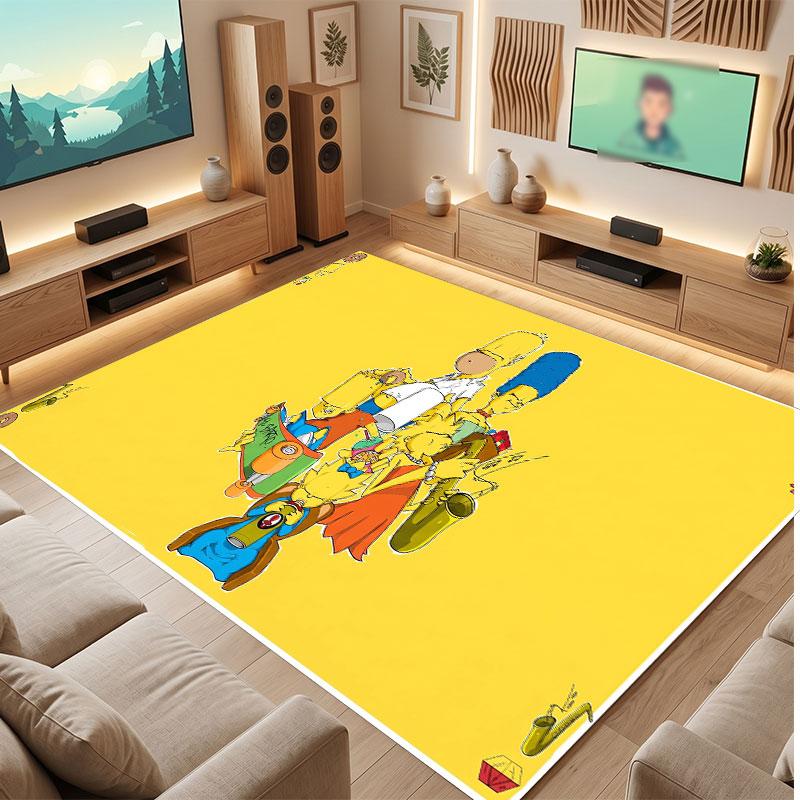 The Simpsons Rug Soft Thick Non Slip Floor Carpet for Bedroom Living Room Home Decor