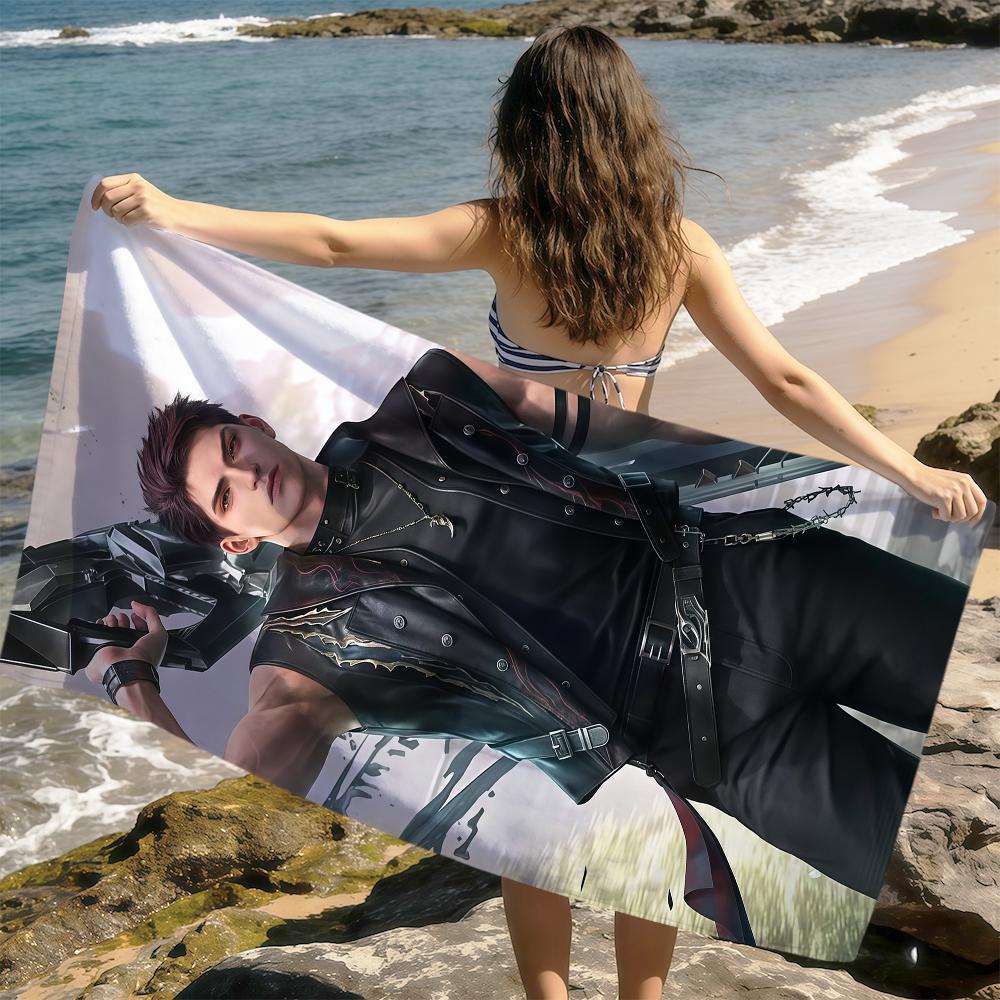 Valko New Love And Deepspace Towel Soft Dry Beach Towels Trip Towel Swim Summer Holiday Vacation Bathing Pool Camp Gift