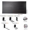 PVC Slatwall Panel Storage Kit 4ft X 8ft 32 Sq Ft 26 Heavy Duty Hooks for Home Garage Retail Guitar Shop Workshop Display