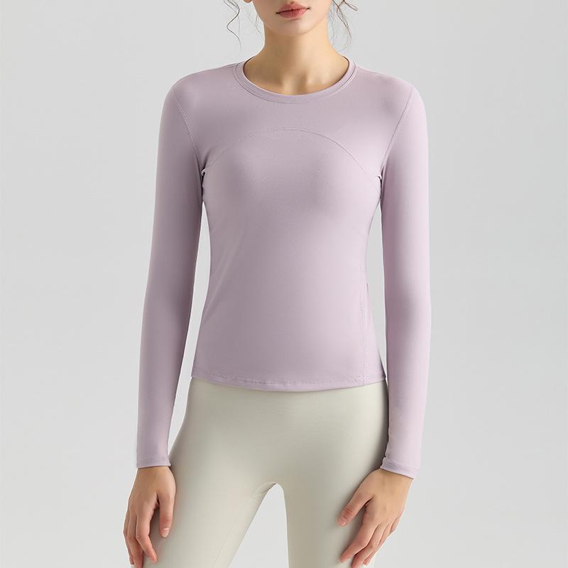 Autumn Long Sleeve Women s Slimming Yoga Top - Quick Dry for Pilates and Running L