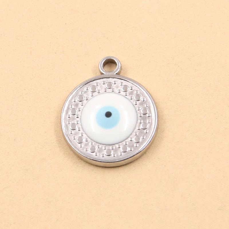 7 Styles Stainless Steel Drip Oil Fishtail Cross Star Charms Pendants