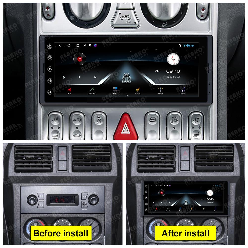 Reakosound 1 Din 6,9palcový Andriod 12 Multimediální přehrávač do auta GPS Navigace BT Wifi USB FM MirrorLink HD autorádio Stereo