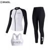 Womens UV Protection Rash Guard Set Long Sleeve Swimwear Surfing Snorkeling Diving Outdoor Activity