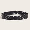 Grommet Waist Belt Punk Star Charm Skinny Chain for Cowboy Grunge Buckle Modern Waistband Waist Chain Studded Belt