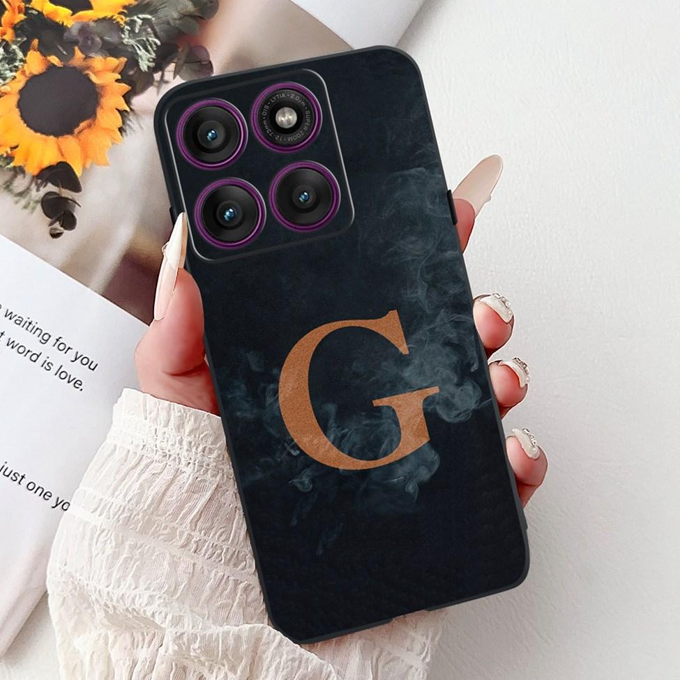 For Motorola Edge 60 Pro Case XT2507-1 Silicone Fashion Luxury A-Z Letters Shockproof Back Cover For Moto Edge 60Pro Phone Case