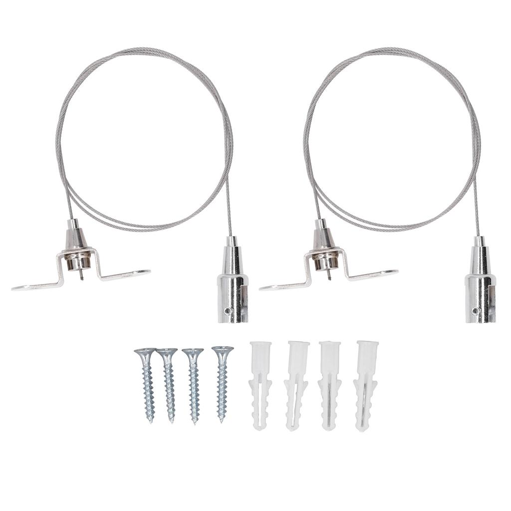 90cm Picture Hanging Wire 30kg Load Adjustable Stainless Steel Hanging Rope for Photo Frames Lamps