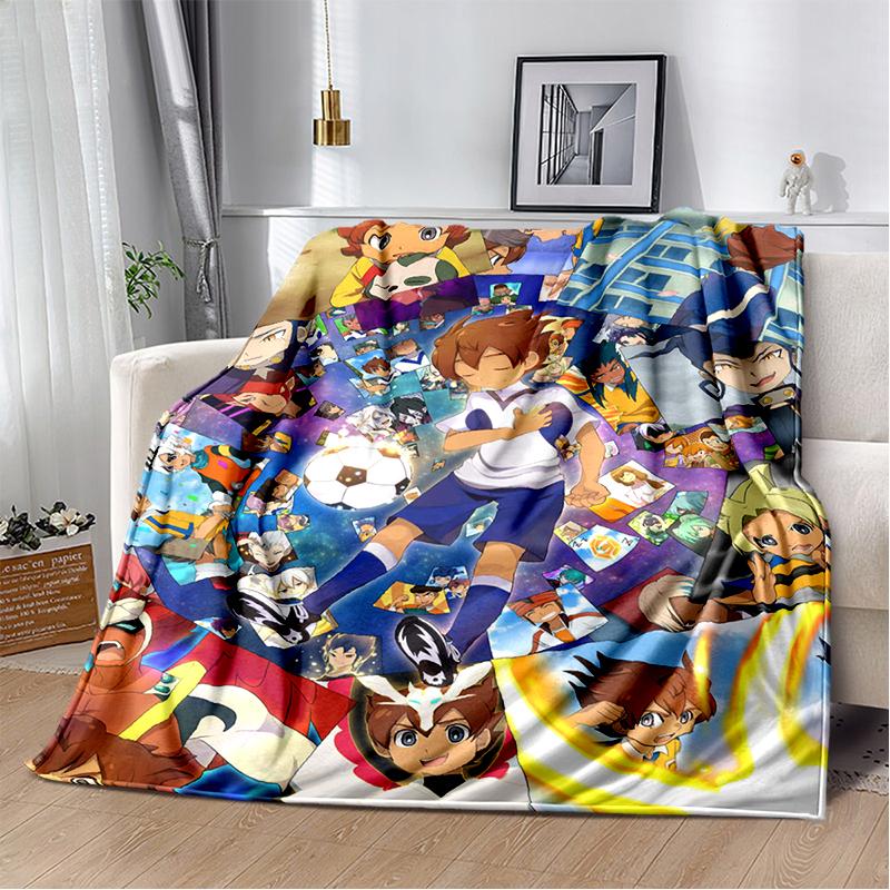 3D Inazuma Eleven Mark Evans Anime Cartoon Soft Plush Blanket,Flannel Blanket Throw Blanket for Living Room Bedroom Bed Sofa Kid