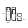 4Pcs For 2015-Up Chrysler 300 Carbon Fiber Interior Window Control Cover Trim