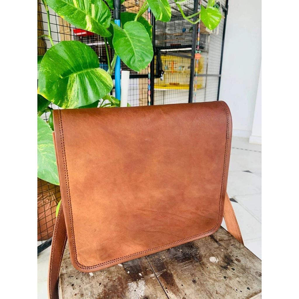 Mens Suggested Leather Messenger Business Laptop Briefcase Satchel Bag