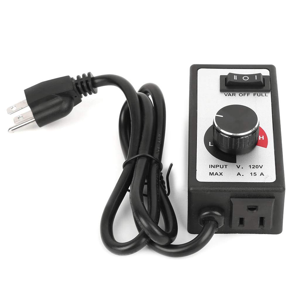 Garosa 1800W Variable Fan Speed Highly Practical and Hydroponic Inline Duct Exhaust Speed Controller for Hydroponic Inline Exhaust US Plug 110V