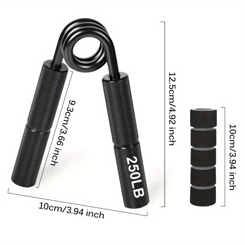 Durable And Safe 50Lb-300Lb Metal Hand Gripper Strengthener Finger Exerciser Grip Strength Muscle Arms Trainer Recovery Wrist Gym Equipment