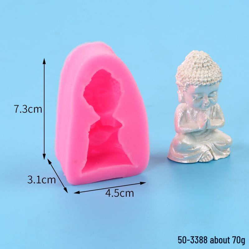 Buddha Statue Aromatherapy Candle Mold - DIY Indoor Decoration Ornament
