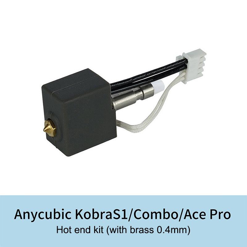 For Anycubic Kobra S1 Hotend Kit Brass Hardened Steel Nozzle 0.4 0.8 1.0Mm Quick Swap Nozzle For Anycubic Kobra S1 Combo/Ace Pro