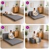 Folding Sofa Bed 80 x 67 x 45 cm Light Grey