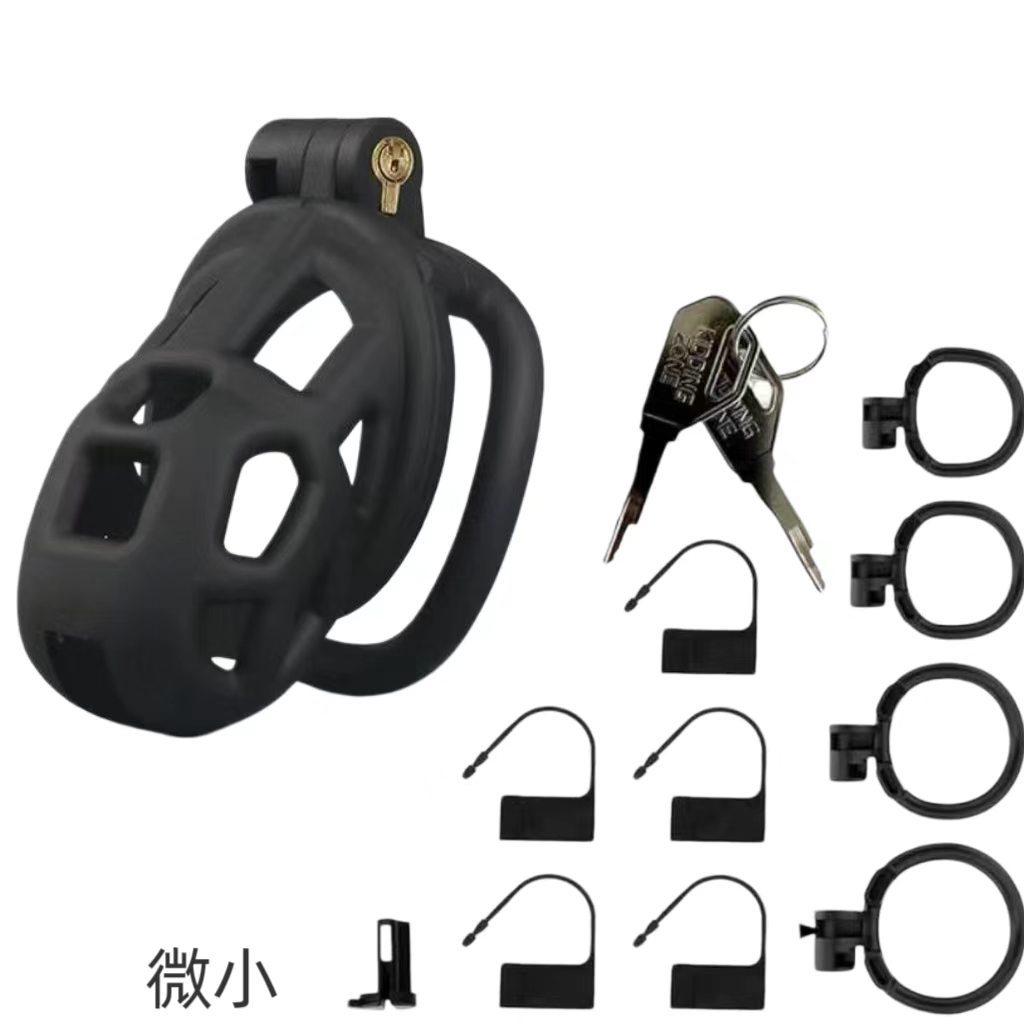 Lumi Men's Cobra Chastity Cage Resin Lock with Rings 100% Waterproof BDSM Adult Toy for Long-Term Wear VC11