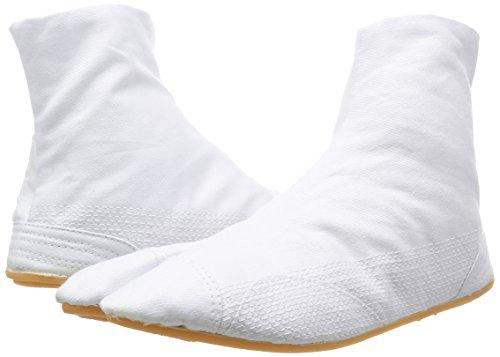 Margo Festival Tabi Socks, 5-Ply Tabi Socks with Shock Absorbing Heel, Size 10067, Unisex, White, 27.0 Cm