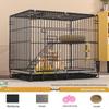 JINGRUIXIANG Large Black Rabbit Cage with Accessories