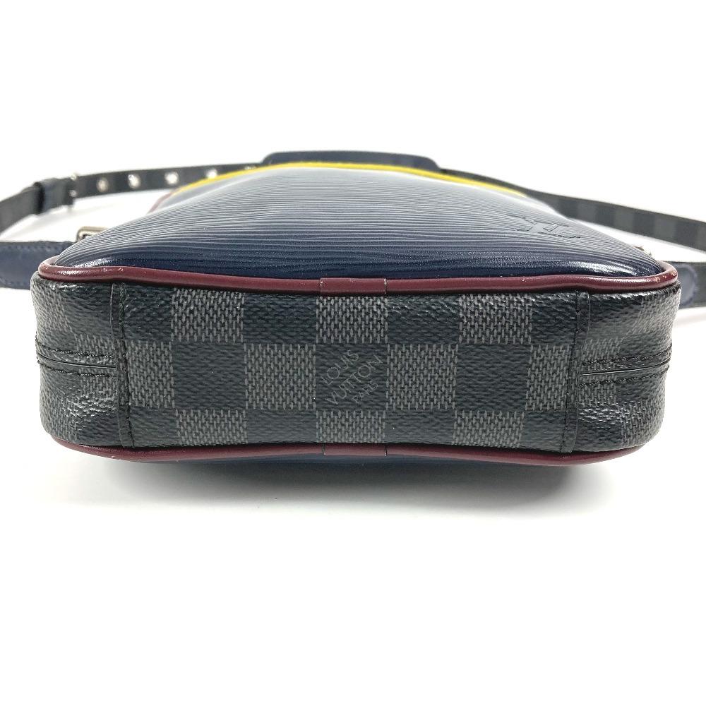 Louis Vuitton M55100 Epi Damier Graphite Danube Slim Bag Pochette Shoulder Bag