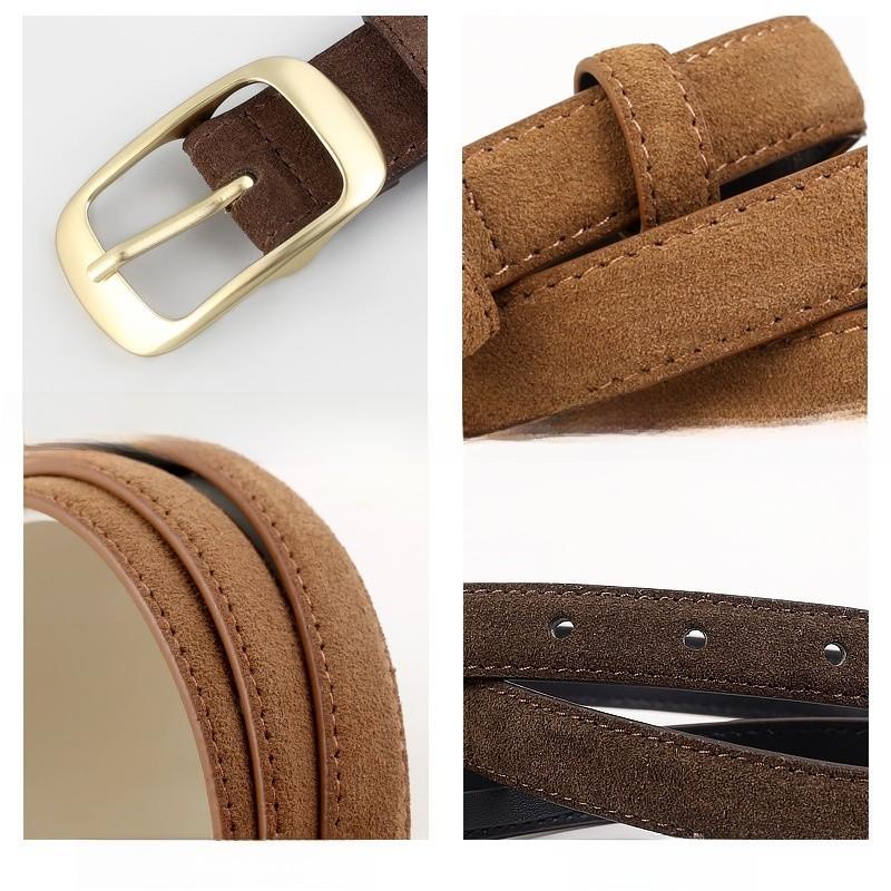 Classic Genuine Leather Waist Belt For Women With Pin Closure For Jeans And Formal Use