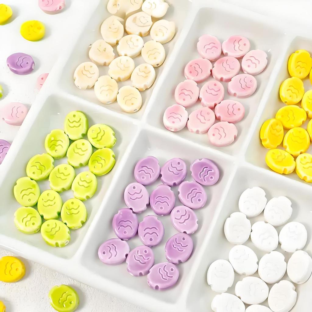 Colorful Ceramic Fish Beads for DIY Jewelry Making
