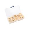 100Pcs Wooden Buttons Unique Design Natural Durable Sturdy Safe Convenient Round Wood ButtonBurlywood