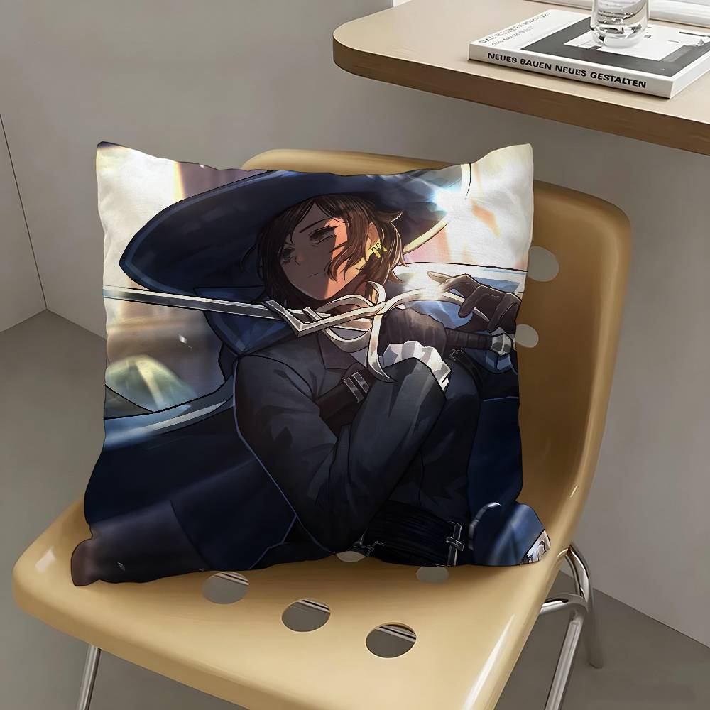 1pc Outis Game Limbus Company Pillow Case Fashion Square Pillowcase Bedroom Sofa Room Ins Decoration Leisure