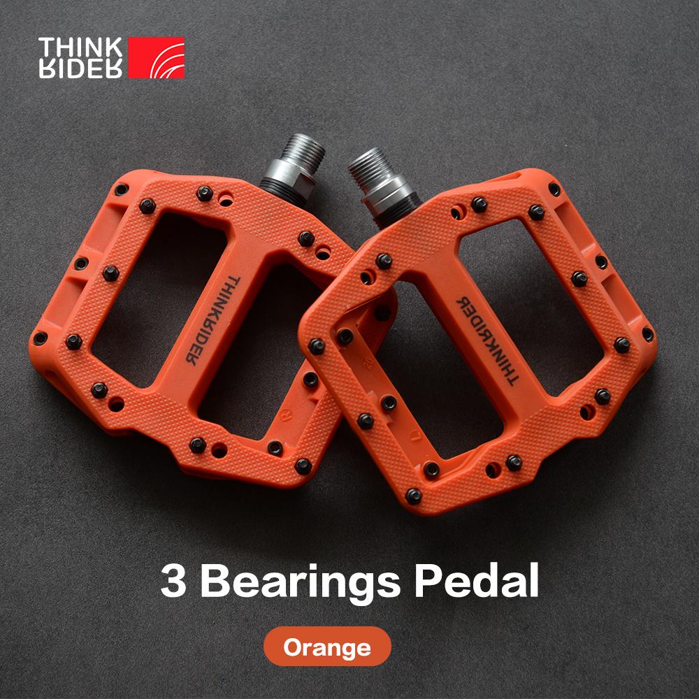 ThinkRider Flat Bike Pedals MTB Road 3 Sealed Bearings Bicycle Pedals Mountain Pedals Wide Platform Bicicleta Accessories