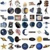 50 Transparent Ins Space Space Sticker Pack Waterproof Transparent PET Manual Material Decorative Guitar Notebook