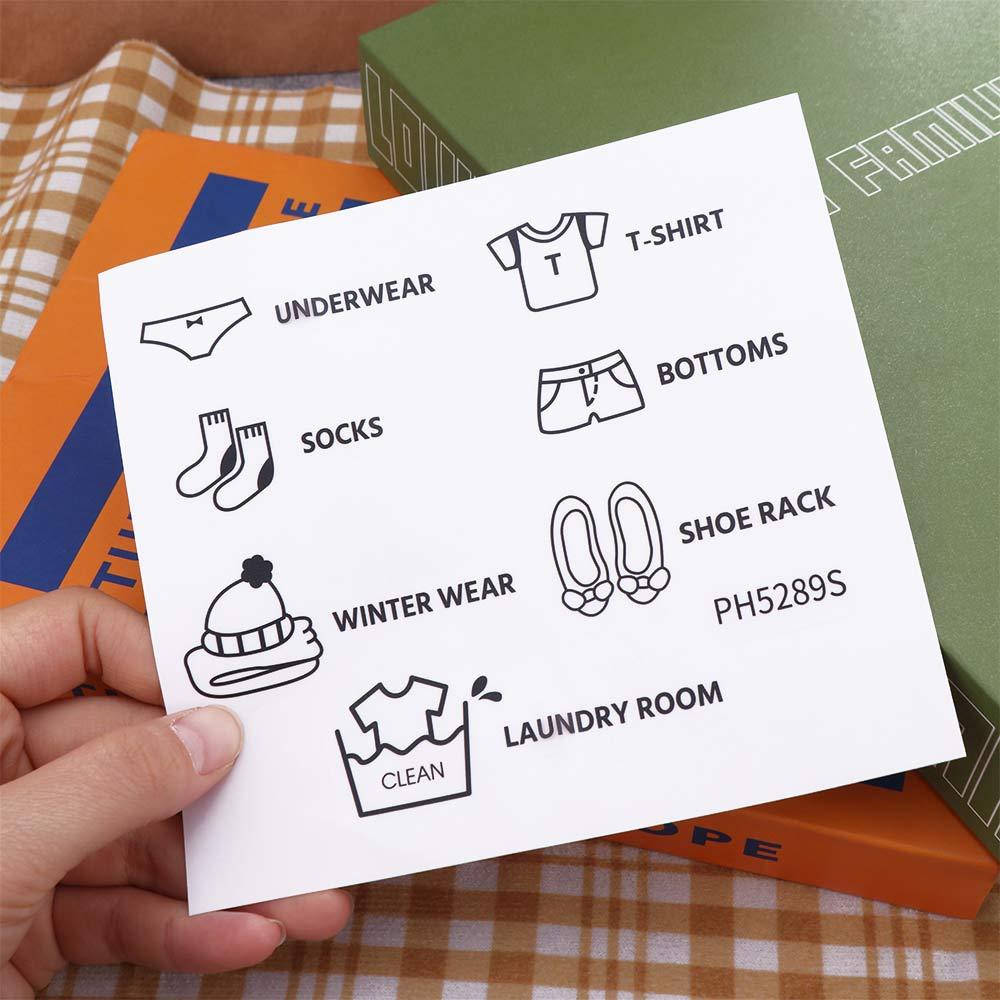 Room Wall Clothes Classification Beautify Decoration Wall Stickers Closet Logo Sticker Decals