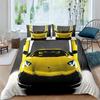 Racing Car Printed Duvet Cover With Pillowcase Bedding Set Single Double Twin Full Queen King Size 2/3pcs Polyester Quilt Cover