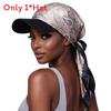 Fashion Print Silk Scarf Headwear With Sun Protection For Outdoor Activities