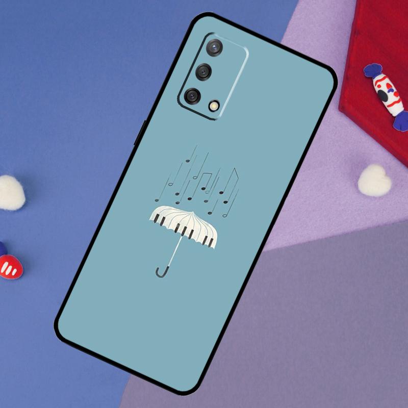 Minimalist Music Lover Case For Oppo A78 A18 A38 A74 A94 A54 A58 A98 A80 A60 A40 A96 A76 A16 A15 A17 A57 A5 A6 Pro