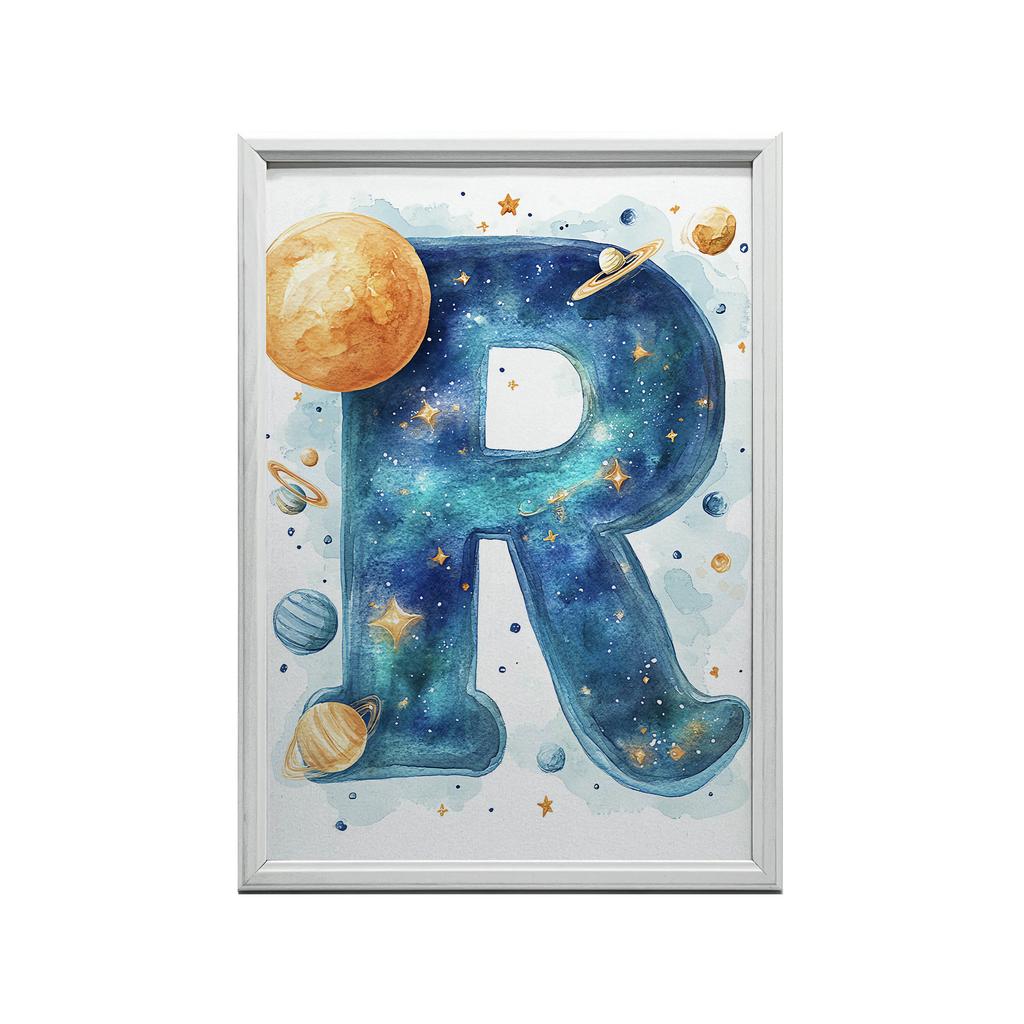 Plakat "R" W Planetarnym Świecie Plakat "R" W Planetarnym Świecie, 70X100 Cm, Bez Ramy, Papier Matowy 230 Gsm