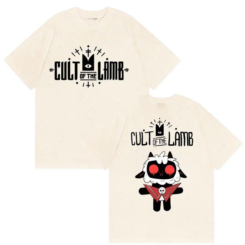 Fashion Y2k T Shirts Game Cult of The Lamb Fans Gift T Shirt Casual Loose Clothing Oversized Cotton Print Tshirt Unisex