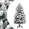 VidaXL Artificial Hinged Christmas Tree with Flocked Snow 150 Cm 357792