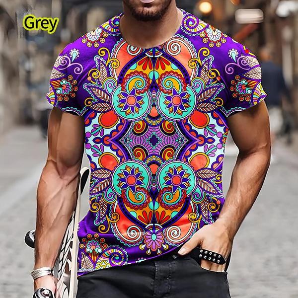 Summer 3d Abstract Print Short Sleeve T-shirt Unisex's Casual Creativity T-shirt