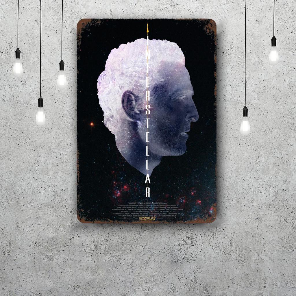 interstellar Decor Vintage Metal Signs Tin Signs Captain Poster Decor for Bar Pub Club Man Cave Wall Decoration