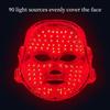 Custom Silicone LED Light Therapy Facial Mask with Infrared & Multi-Wavelength Technology for Skincare