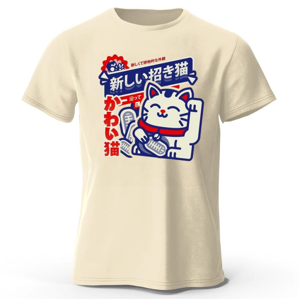 Summer New Kawaii Anime Printed 100 Cotton Tshirt Soft and Breathable Round Neck Short Sleeve Tshirt Neutral Harajuku Style