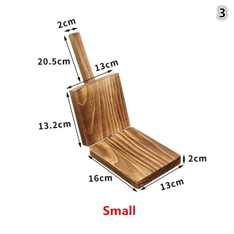 Wooden Press for Dumpling Dough Handmade Tortilla Presser Baking Pastry Mold for Kitchen Cooking and Baking Needs