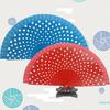 Flamenco Spanish Hand Fan Vintage Dots Pattern 23cm Elegant Wood Folding Fan for Dancing Performances Party Decoration