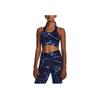 Under Armour Rock Print Short Tank Top Medium Intensity Women Tops Blue 1380858-410