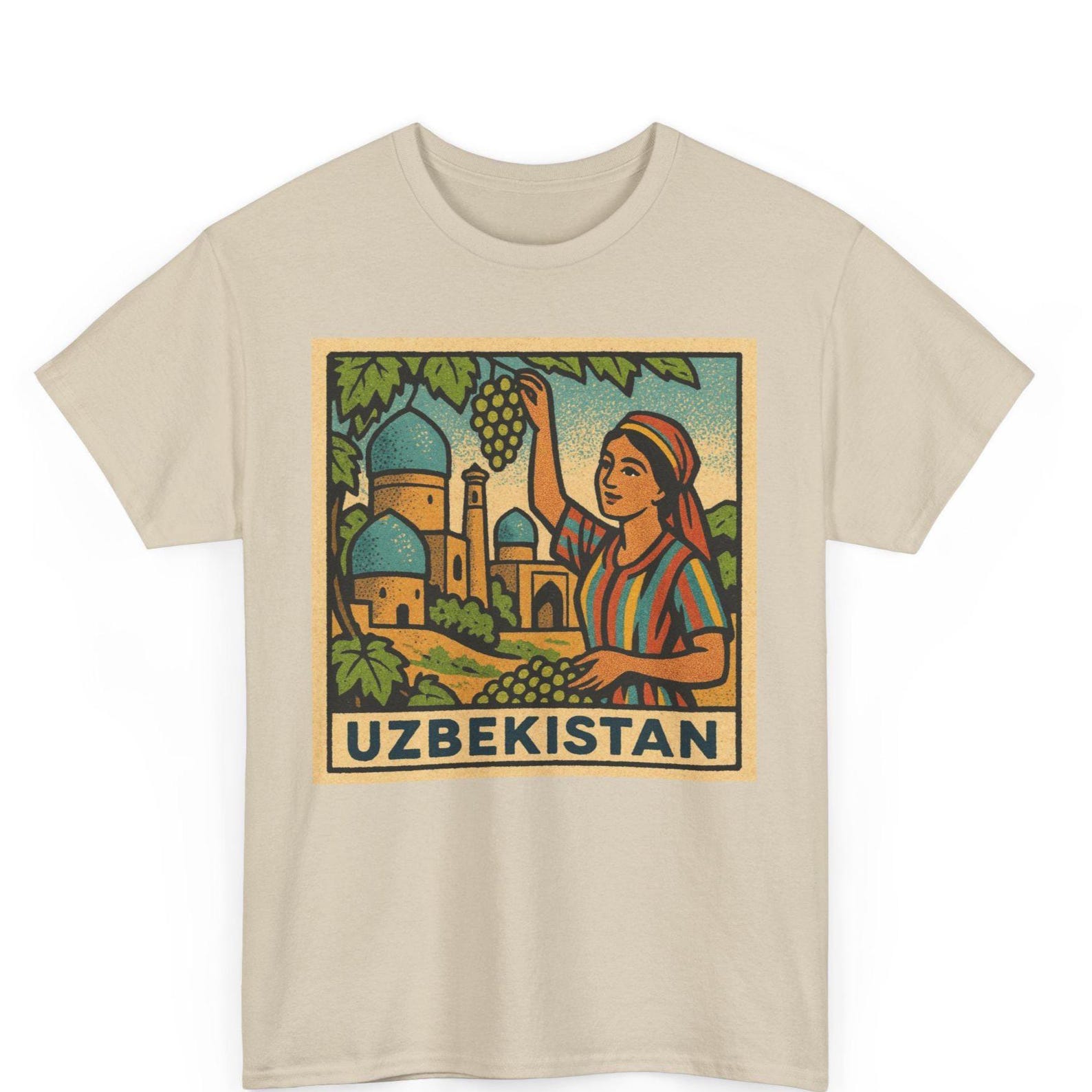 Uruguay Retro Comic T-Shirt: Montevideo Skyline, South America Travel M