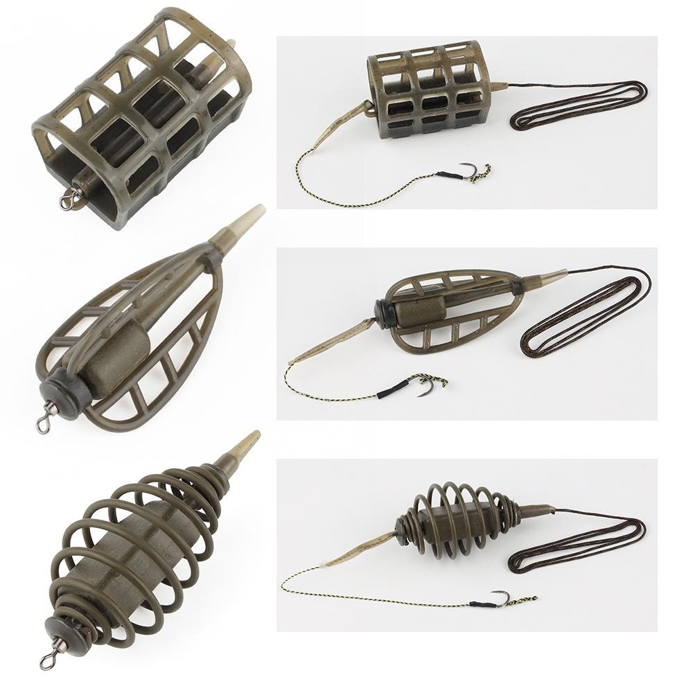 Feeder Fishing European Carp Bait Cage Lead Sinker with Bait Attached To the Feeder 40-80g Fishing Accessories