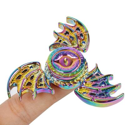 Dragon Wings Eyes Fidget Spinner-Spielzeug aus Metall, Tri-Hand-Spinner, geräuscharmes Hochgeschwindigkeits-Fokusspielzeug mit selbstschmierendem Stahllager, Phoenix,