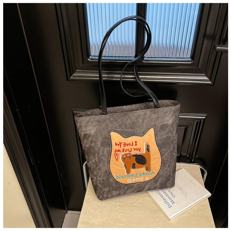 

Tide tote bag women s winter new cute girl large capacity oblique span bag double shoulder women s bag чёрный