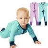 Newborn Autumn Wear Bodysuit: Long Sleeve, Mittens & Foot Cover, 0-24 Months, Solid Ribbed.