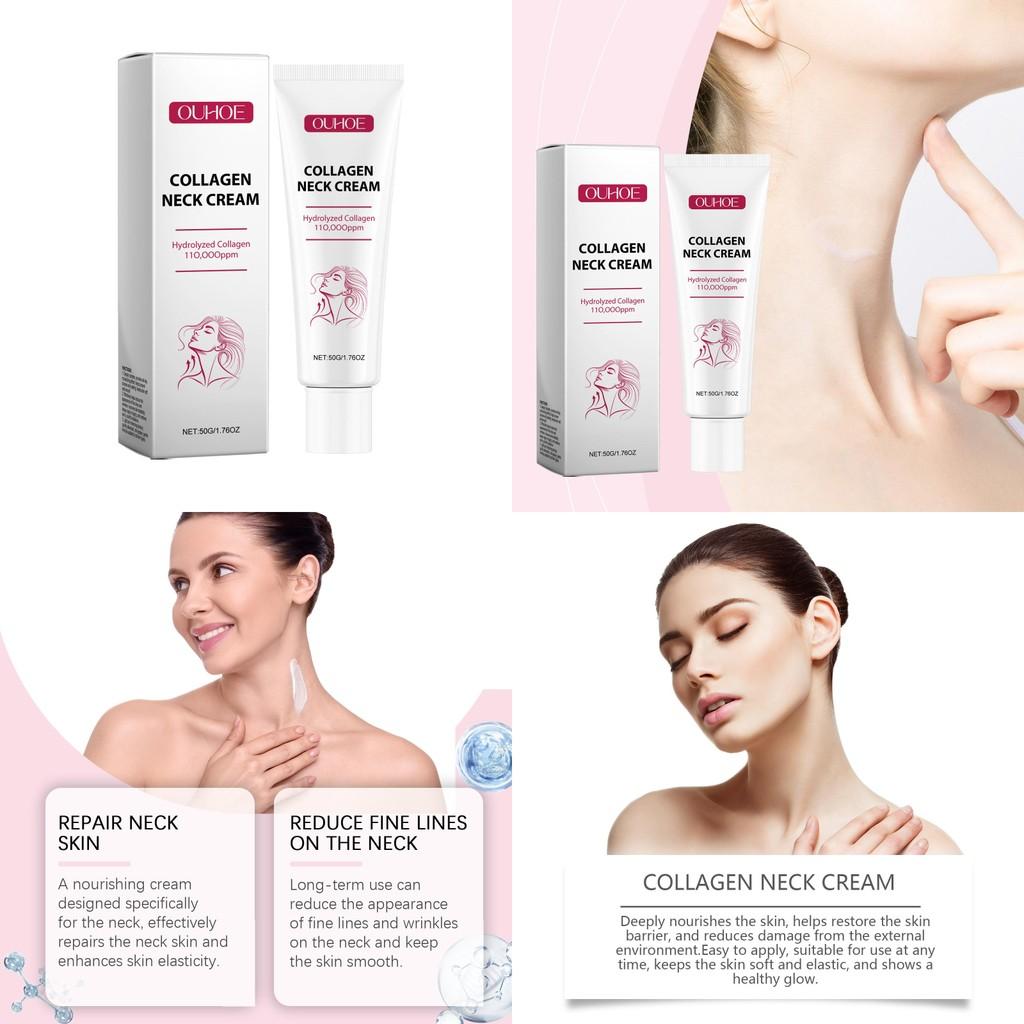 Ouhoe Collagen Neck Cream Moisturizing Nourishing Tightening Anti-aging Skin Care Product For Neck Area 50g