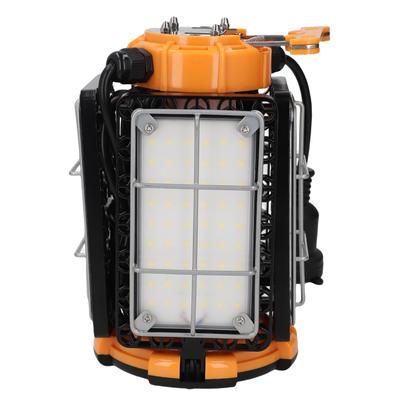 80W LED Temporary Work Light 5000K 12000LM 4 Deformable Panels IP64 Rainproof Hanging Job Site